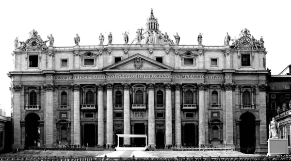 Roma Daki Katedral Cephesi — Stok fotoğraf