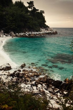 Kadın elleri kırmızı kalbi tutuyor - aşk konsepti