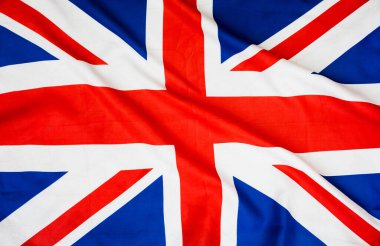 Uk bayrağı rüzgarda boyanmış