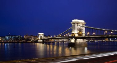 Zincir köprü Tuna Nehri Budapeşte, Macaristan