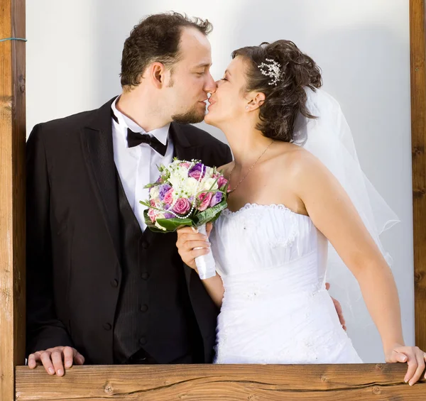 Beautiful Wedding Couple Love — Stock Photo, Image