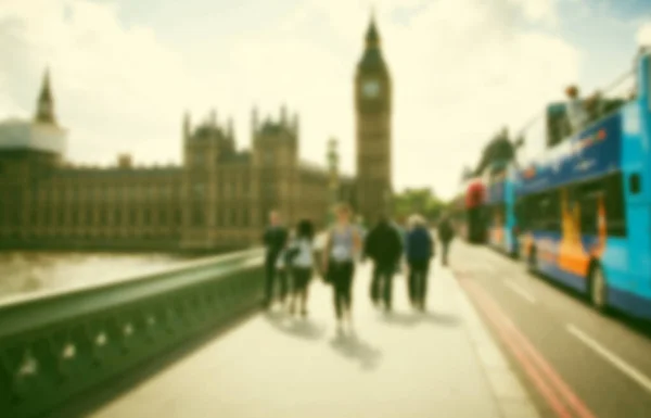 Big Ben Westminster Fundo Borrado Foto Estilo Retro — Fotografia de Stock