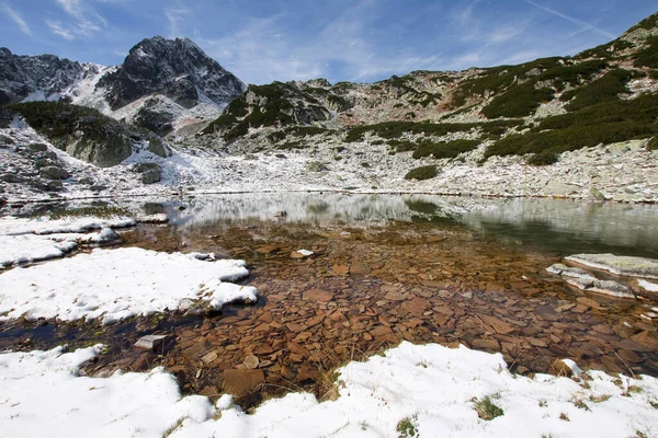 Hermoso Paisaje Montaña Con Río Hierba Verde — Foto de Stock