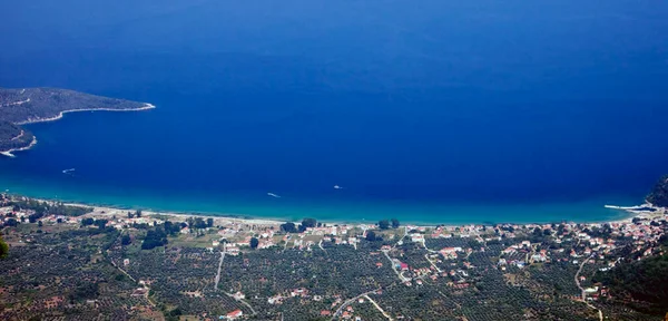 Vanuit Lucht Uitzicht Zee Het Strand Zomer — Stockfoto