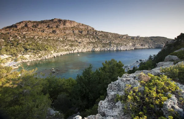 Ladiko Bay Rhodos Grekland — Stockfoto