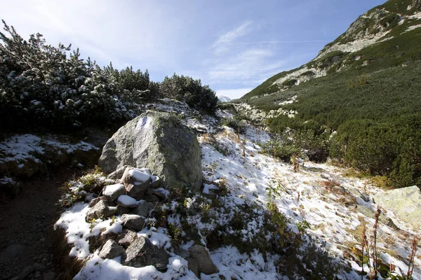 Mountain Landscape Snow Mountains — Stock Photo, Image