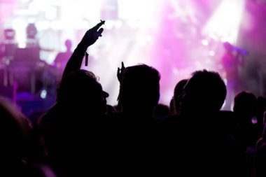 Konserde el kaldıran kalabalık - yaz müzik festivali