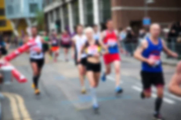 Şehirde Maraton Koşucuları — Stok fotoğraf