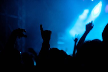 Konserde el kaldıran kalabalık - yaz müzik festivali