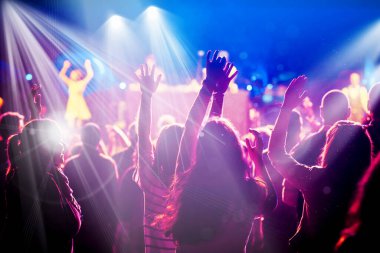 Konserdeki kalabalık - Yaz müzik festivali