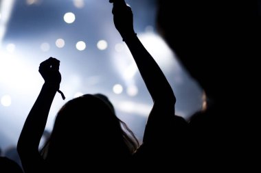 Konserde el kaldıran kalabalık - yaz müzik festivali