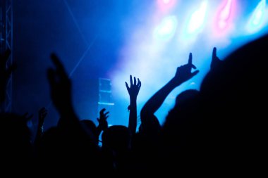 Konserde el kaldıran kalabalık - yaz müzik festivali