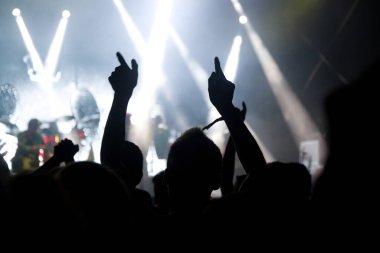 Konserde el kaldıran kalabalık - yaz müzik festivali