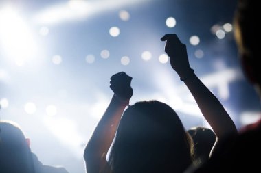 Konserde el kaldıran kalabalık - yaz müzik festivali