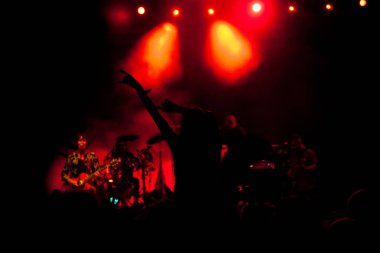 Konserde el kaldıran kalabalık - yaz müzik festivali