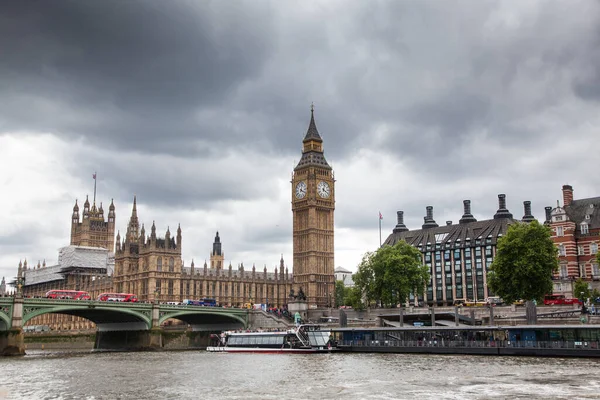 Big Ben Case Del Parlamento Londra Regno Unito — Foto Stock