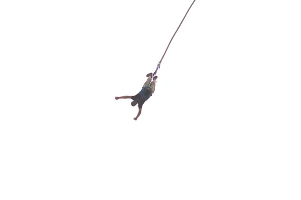 Hombre Saltando Cuerda — Foto de Stock
