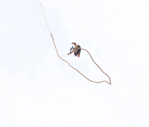 Mujer Saltando Cuerda — Foto de Stock