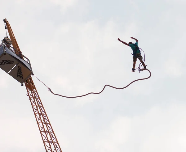 Man Jumping Rope — Stock Photo, Image