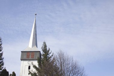 Romanya 'nın Sanzieni kentinde küçük bir şapel