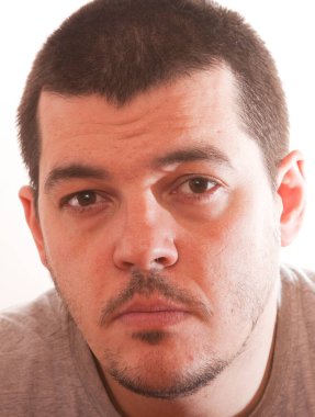 close up portrait of a young adult man