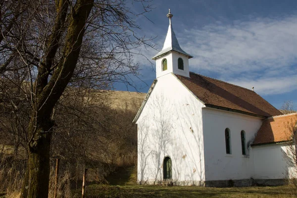 Mała Kaplica Sanzieni Rumunia — Zdjęcie stockowe