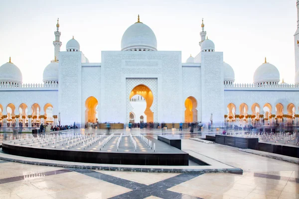 Sheikh Zayed Nagy Mecset Abu Dhabi Egyesült Arab Emírségek — Stock Fotó
