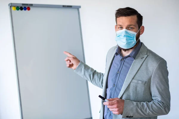 Teacher Empty Whiteboard Copyspace — Stock Photo, Image