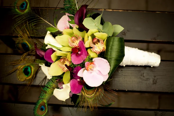 Bellissimo bouquet da sposa — Foto Stock