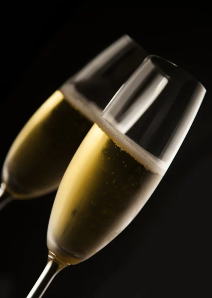Zwei Flöten Champagner — Stockfoto
