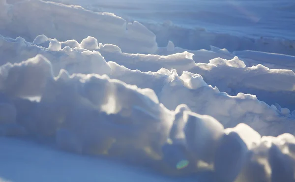 Fondo del frío paisaje invernal con nieve —  Fotos de Stock