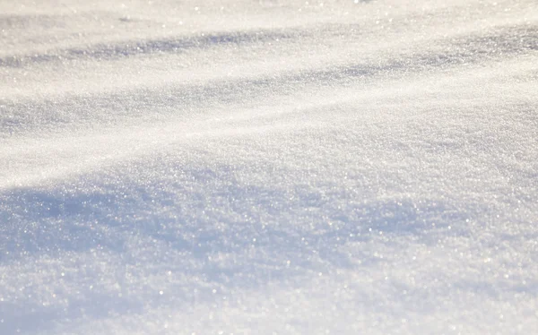 Bakgrund av kall vinterlandskap med snö — Stockfoto