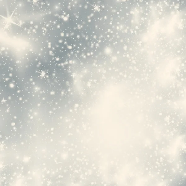 Beyaz kar taneleriyle soyut Noel arkaplanı — Stok fotoğraf
