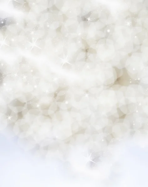 Abstracte kerstachtergrond met witte sneeuwvlokken — Stockfoto