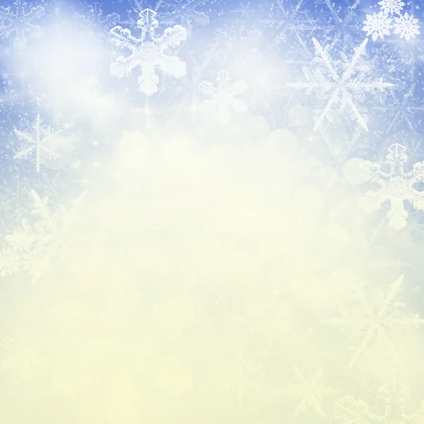 Abstrakcyjne Boże Narodzenie tło z białymi płatkami śniegu — Zdjęcie stockowe