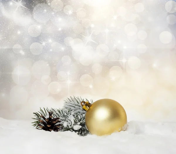 Christmas decorations and gift box Royalty Free Stock Photos