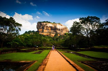 Sigiriya Lion Rock Fortress in Sri Lanka clipart