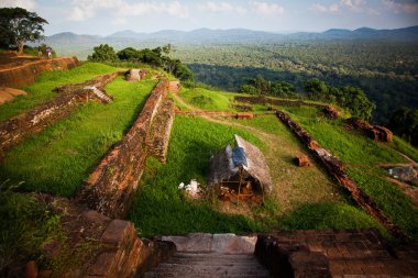 Sigiriya aslan kaya kale Sri Lanka görünümünden