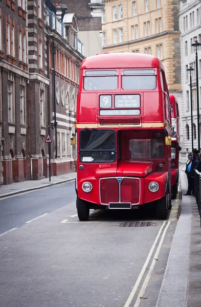 Vieux bus rouge de Londres — Photo