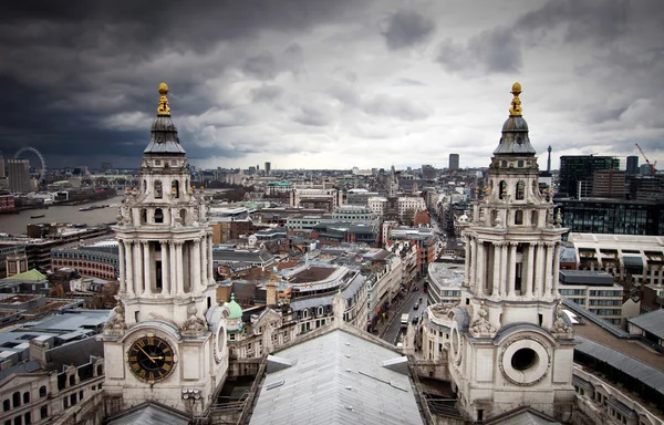 Pemandangan London dari Katedral St. Paul — Stok Foto