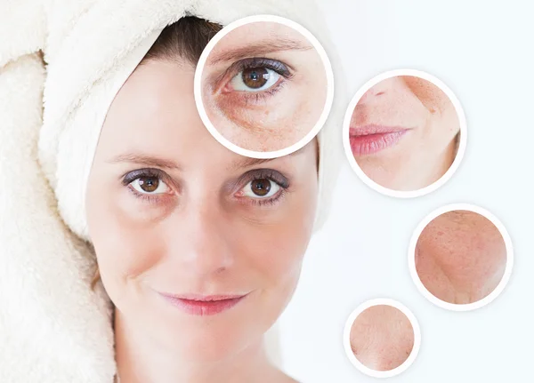 Güzellik kavramı - Cilt Bakımı, Anti aging yordamlar, gençleştirme, — Stok fotoğraf