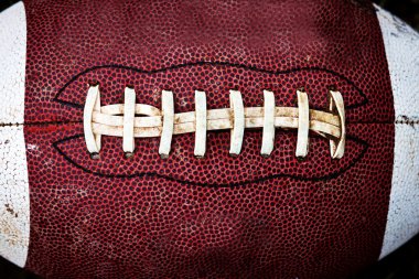 Close up of an american football clipart