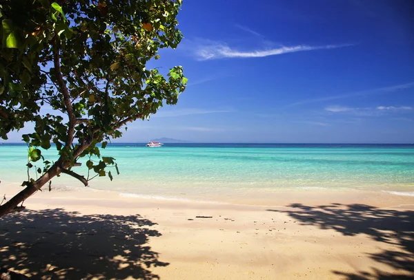 Ongerepte tropisch strand, Thailand — Stockfoto