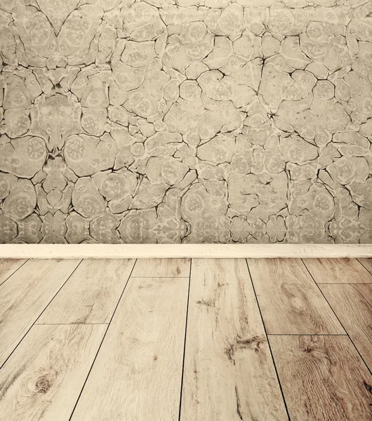 Habitación vacía con suelo de madera — Foto de Stock