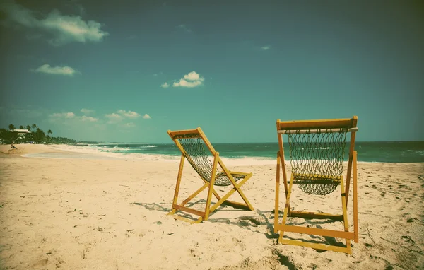 Beach chairs — Stock Photo, Image