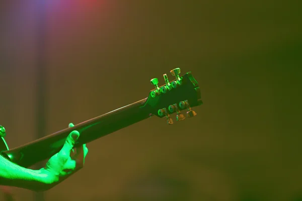 Guitarist on stage — Stock Photo, Image