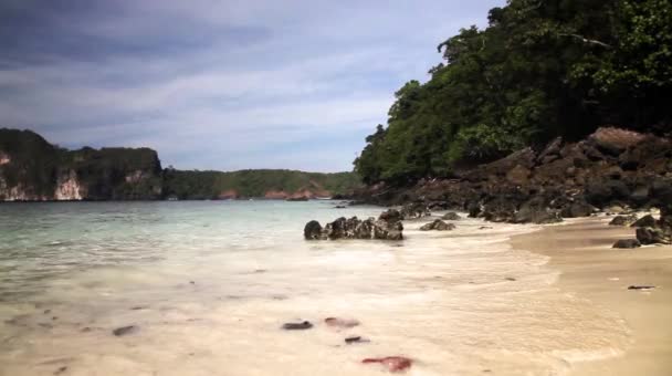 Vzdálené tropical beach, Thajsko — Stock video