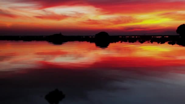 Tropische zonsondergang, Railay beach, Krabi — Stockvideo