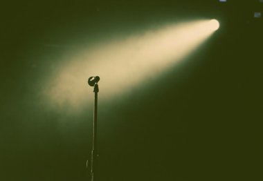 Sahne ışıkları - retro tarzı fotoğraf