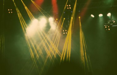 Sahne ışıkları - retro tarzı fotoğraf